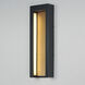 Alcove LED 20 inch Black and Gold Outdoor Wall Mount