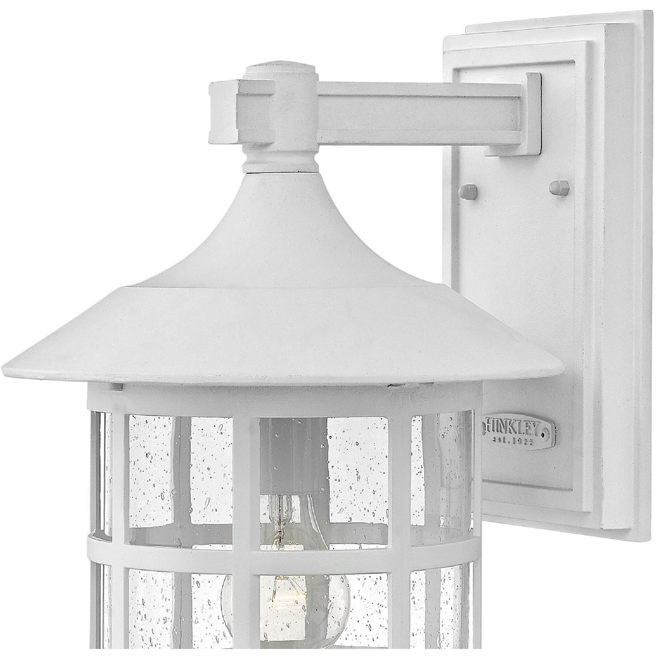 Freeport Coastal Elements Outdoor Wall Mount Lantern in Textured White