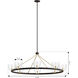 Noellea 8 Light 50 inch Dark Bronze and Legacy Brass Chandelier Ceiling Light