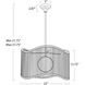 Nimes 1 Light 22 inch Natural Pendant Ceiling Light, Drum