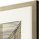 Welded Mesh Brown and Metallic and Neutral and White Framed Art