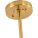 Canada 6 Light 42 inch Brass Chandelier Ceiling Light