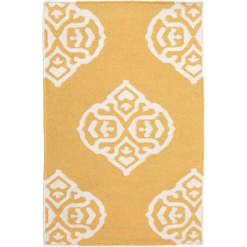 Frontier 36 X 24 inch Mustard, Ivory Rug