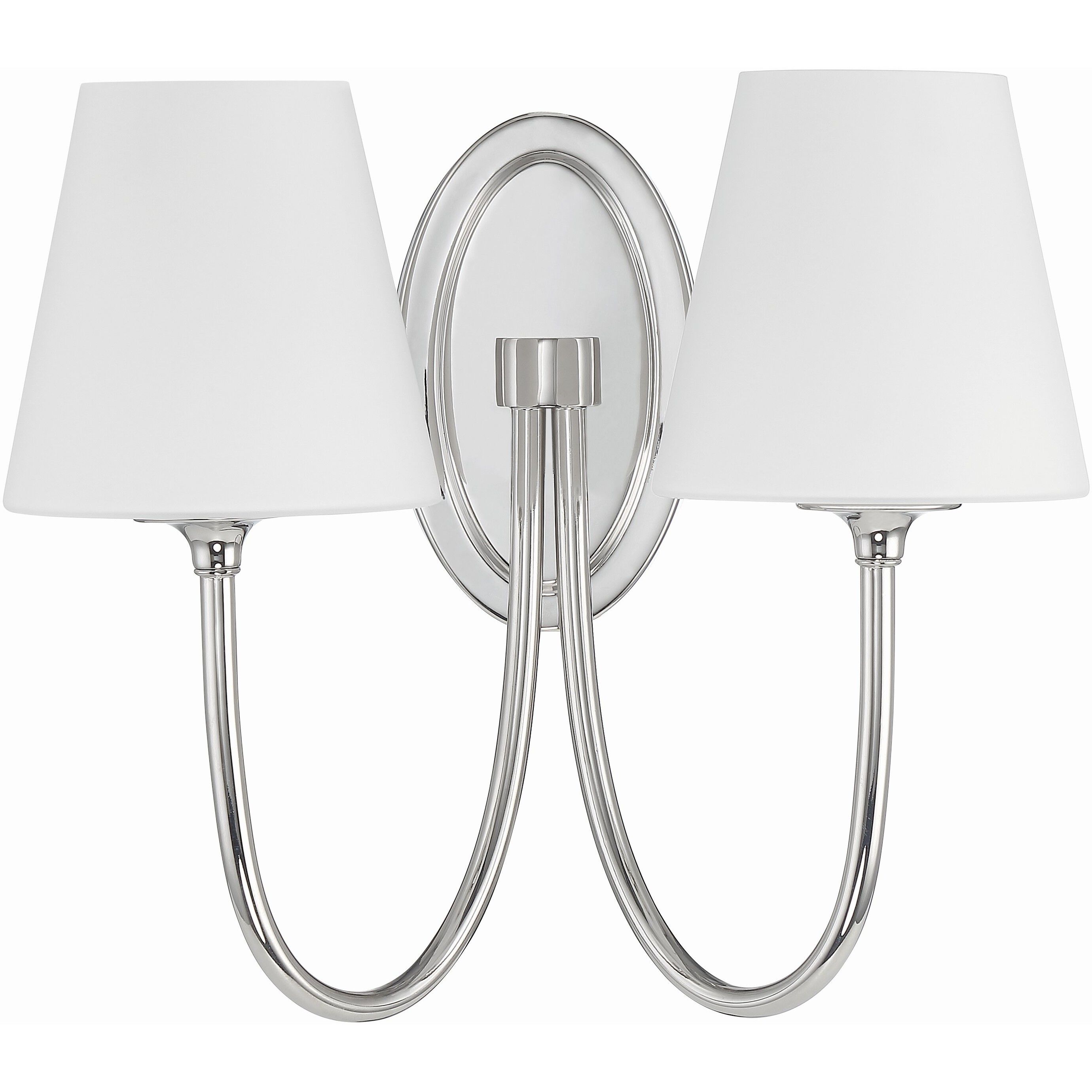 Juno Bath Wall Light in Polished Nickel