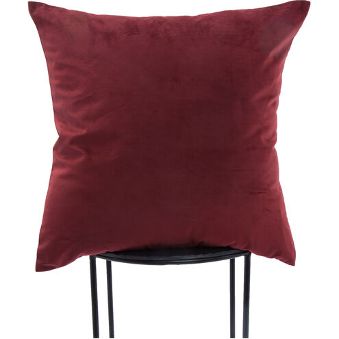 Scarlet 20 inch Burgundy Pillow
