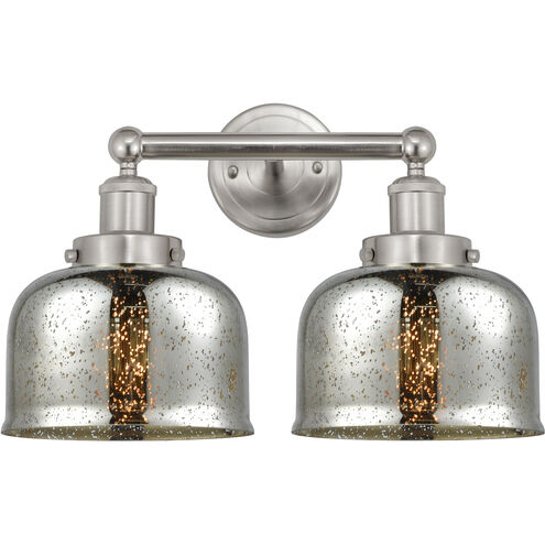 Bell 2 Light 15.5 inch Brushed Satin Nickel Bath Vanity Light Wall Light