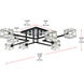 Lyra 8 Light 32 inch Black Flush Mount Ceiling Light