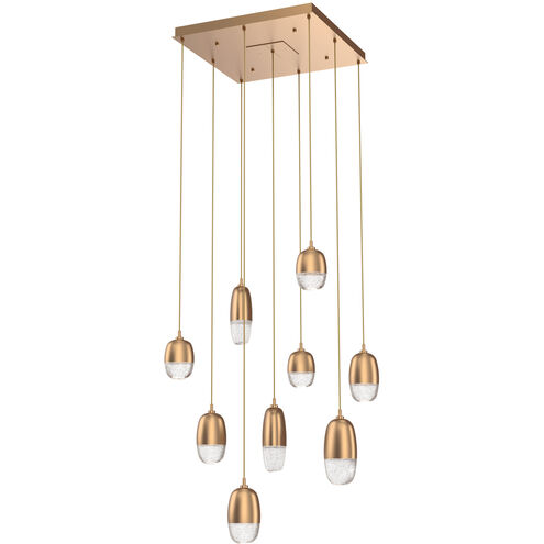 Pebble LED Novel Brass Chandelier Ceiling Light, Multi-Port