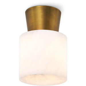 Hazel LED 5.75 inch Natural Brass Flush Mount Ceiling Light