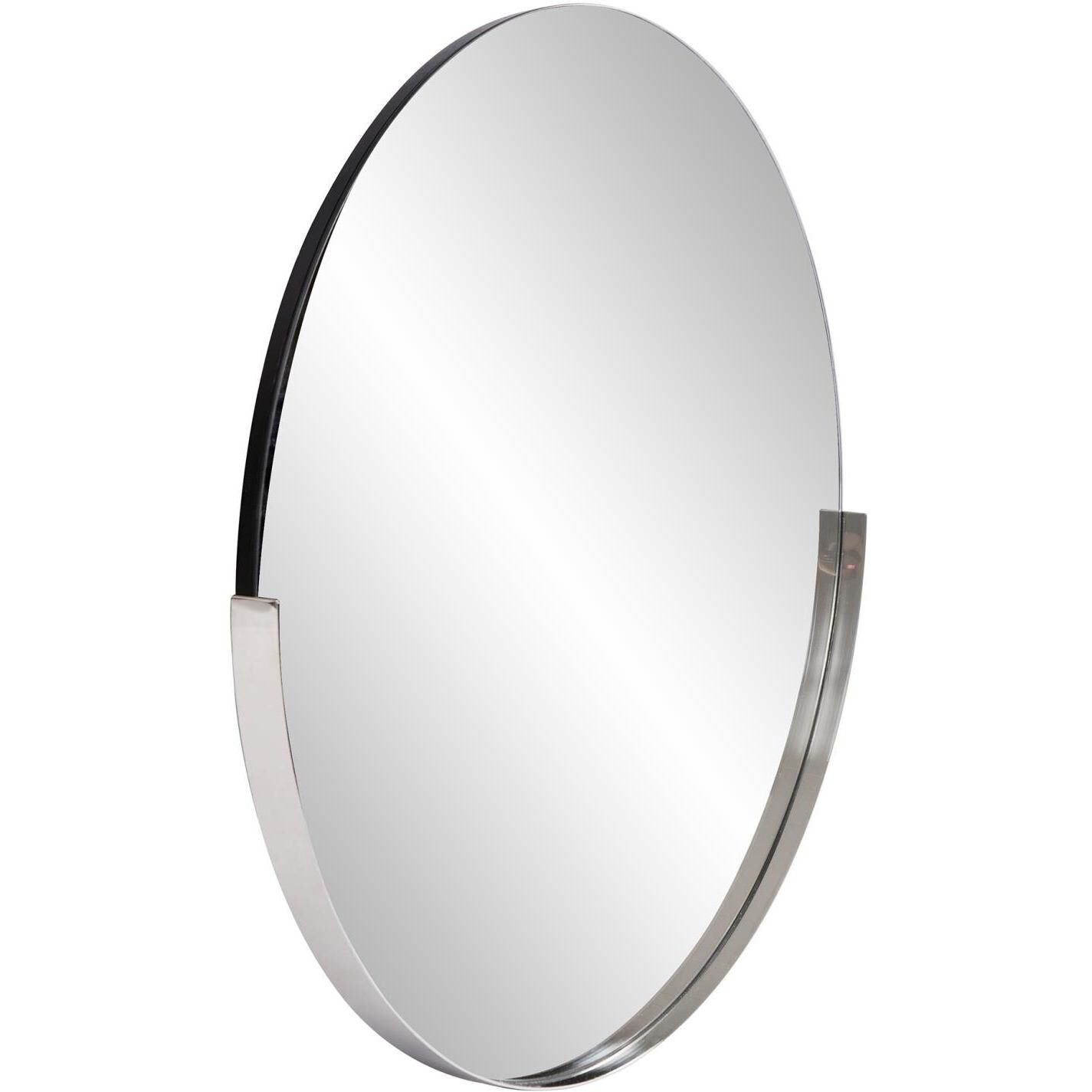 Dante 30 X 30 inch Polished Silver Wall Mirror