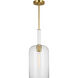 kate spade new york Monroe 1 Light 8.75 inch Burnished Brass Pendant Ceiling Light in Burnished Brass / Gloss White