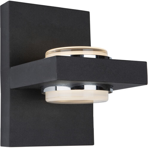 Cruz LED 7 inch Matte Black Outdoor Wall Light