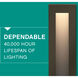 Taper 12v 1.20 watt Bronze Landscape Deck Sconce, Vertical