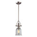 Pittsburgh 1 Light 7 inch Satin Nickel Mini Pendant Ceiling Light