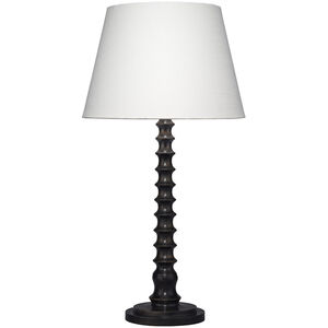 Revolution 31 inch 60.00 watt Black Stained Mango Wood Table Lamp Portable Light