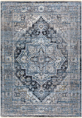 Babel 94 X 63 inch Pewter Rug, Rectangle