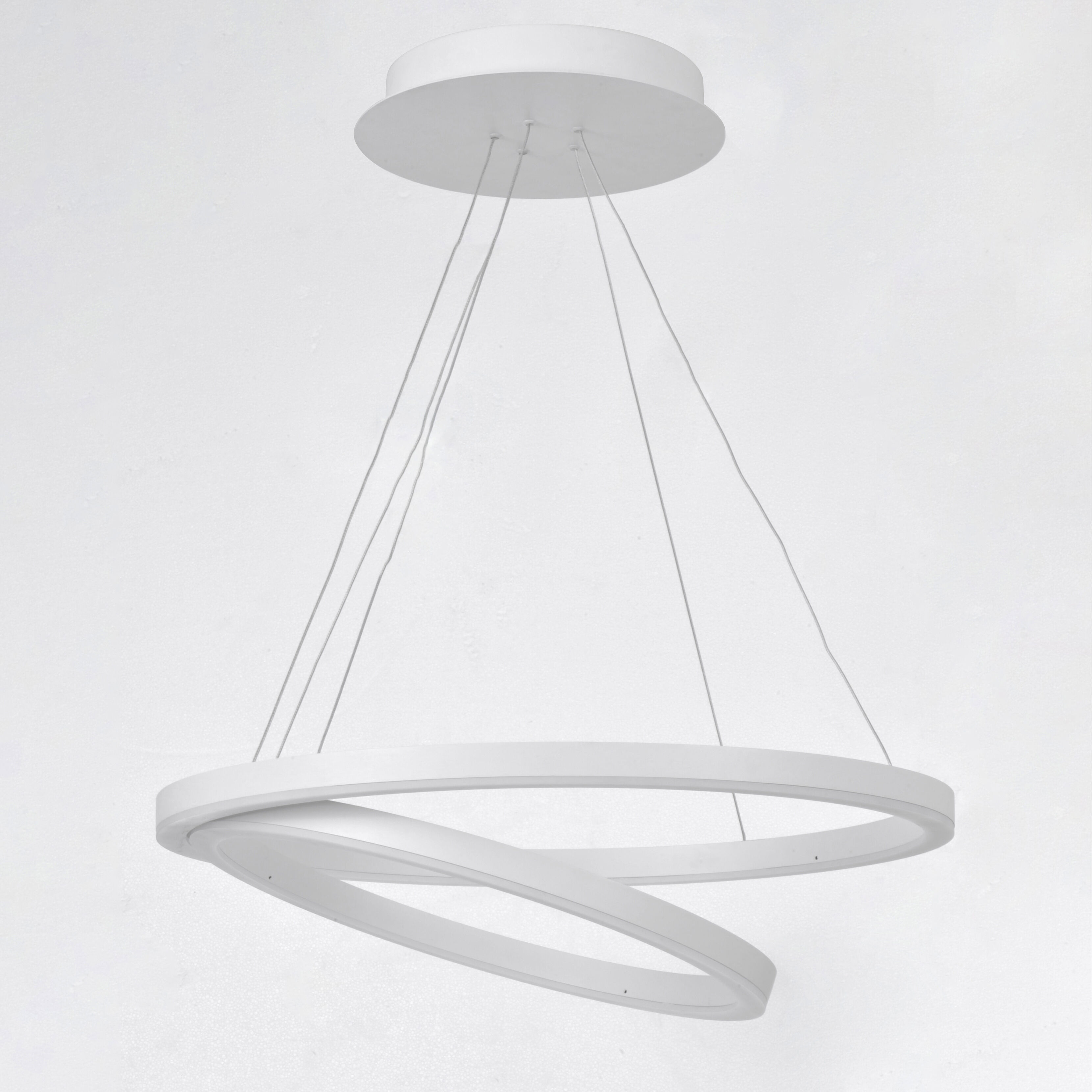 Cirque LED 23.75 inch Matte White Single Pendant Ceiling Light