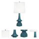 Jasmine 31 inch 150 watt Peacock Table Lamp Portable Light