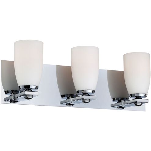 Sphere 3 Light 20 inch Chrome Vanity Light Wall Light