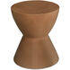 Hourglass 18 inch Orange Garden Stool, Outdoor