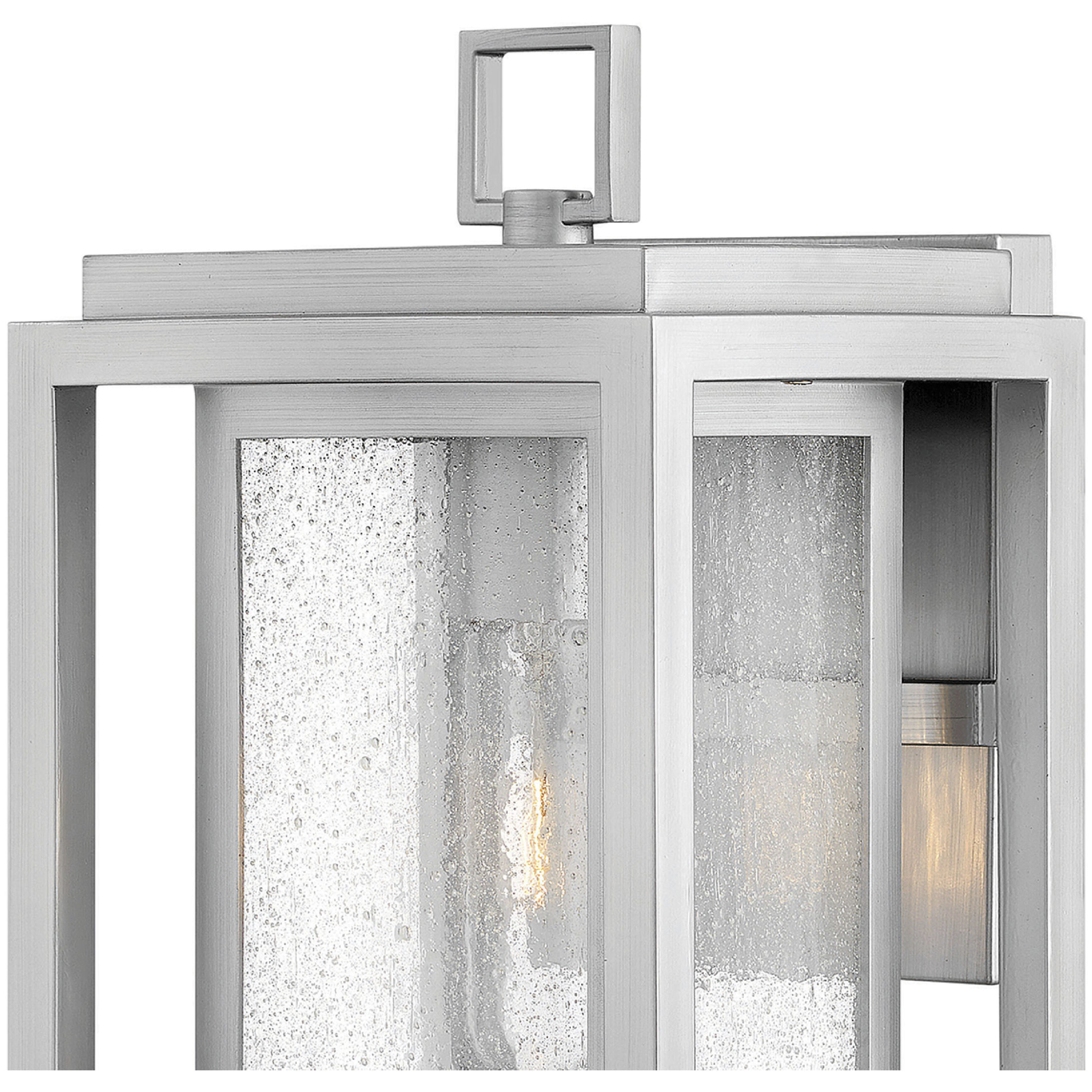 Coastal Elements Republic Outdoor Wall Mount Lantern in Satin Nickel, Non-LED, Estate Series