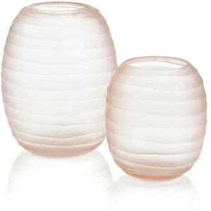 Glass 12.5 X 9.5 inch Vases, Set of 2