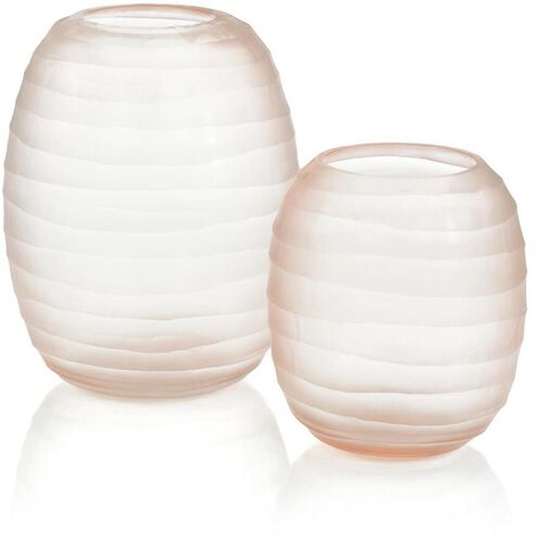 Glass 12.5 X 9.5 inch Vases, Set of 2
