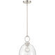 Velto 1 Light 10 inch Polished Nickel Pendant Ceiling Light