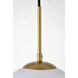 Baxter 1 Light 14 inch Brass Pendant Ceiling Light