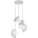 Scorpio LED 27.25 inch Polished Nickel/Opal Glass Chandelier Ceiling Light
