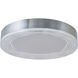 Waves LED 16 inch Chrome Flush Mount Ceiling Light