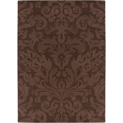 Sculpture 156 X 108 inch Dark Brown Rug