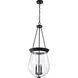 Boliver 3 Light 14.13 inch Matte Black Pendant Ceiling Light