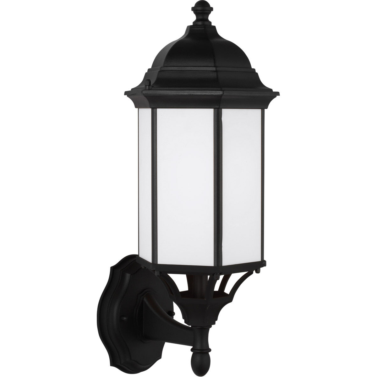 Sevier 1 Light 19.38 inch Black Outdoor Wall Lantern, Medium