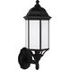 Sevier 1 Light 19.38 inch Black Outdoor Wall Lantern, Medium