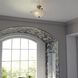 Monrovia LED 17 inch Brushed Nickel Semi-Flush Mount Ceiling Light