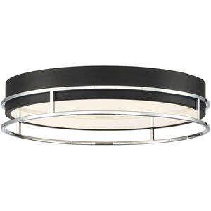 Grafice LED 17.75 inch Silver and Black Flush Mount Ceiling Light
