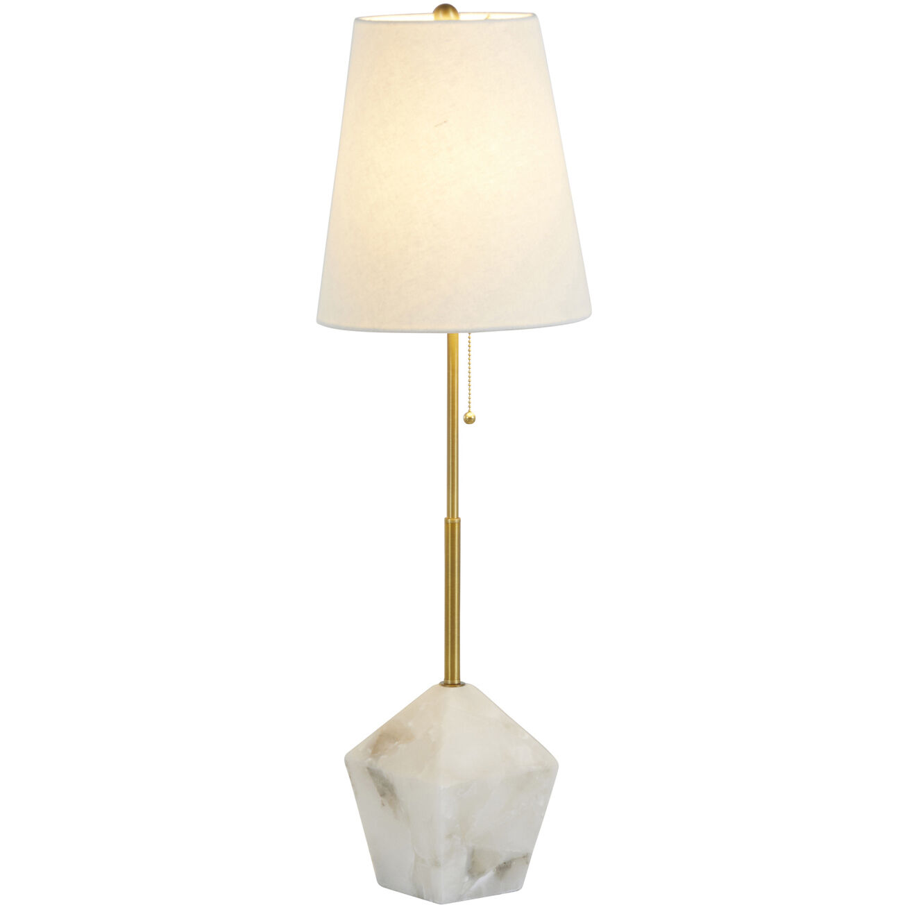 Perry 33 inch Stained Gold / White Linen Table Lamp Portable Light