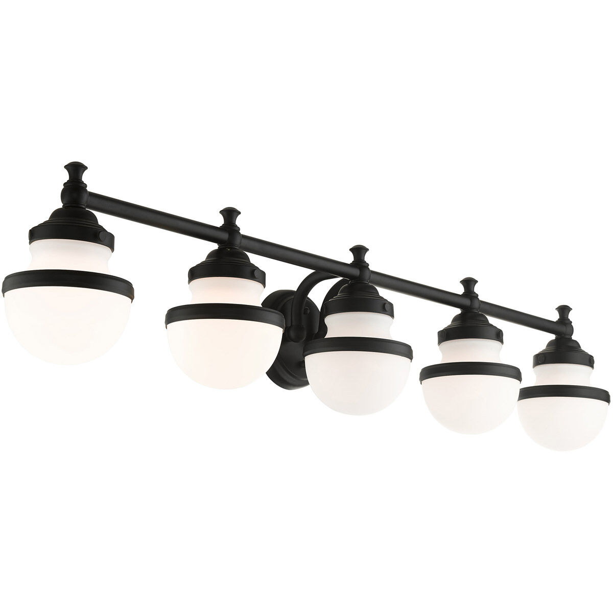 Oldwick 5 Light 43 inch Black Vanity Sconce Wall Light