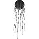 Main St. Snow LED 37 inch Black Multi Port Pendant Ceiling Light