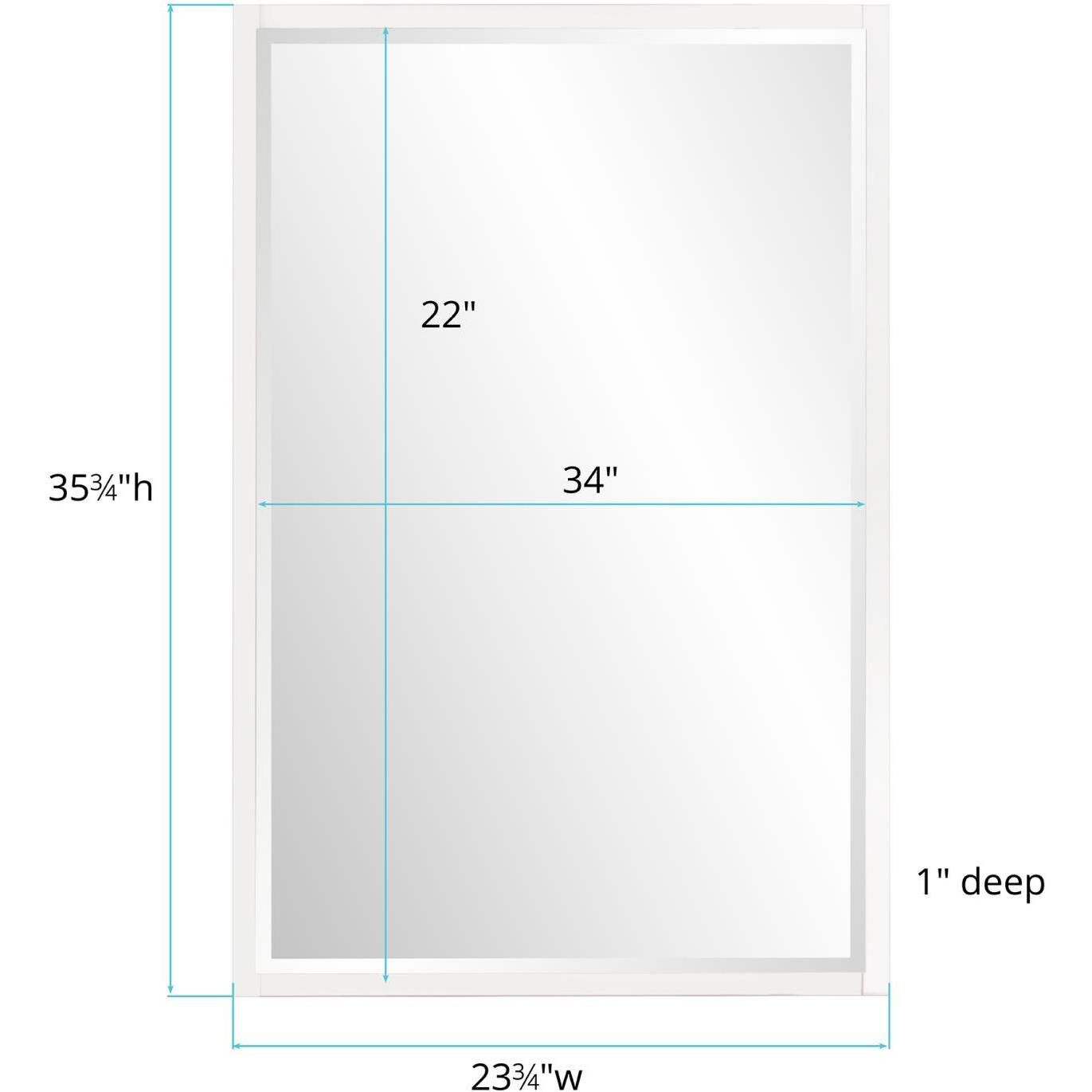 Clare 35.75 X 23.75 inch Clear Mirror