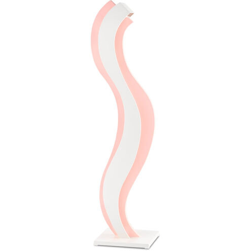 Miami Beach 60 inch 45.00 watt Blush Pink/White Illuminated Floor Accessory Portable Light, Sasha Bikoff Collection