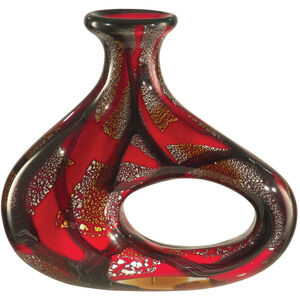 Evelyn 11 X 10 inch Hand Blown Art Glass Vase