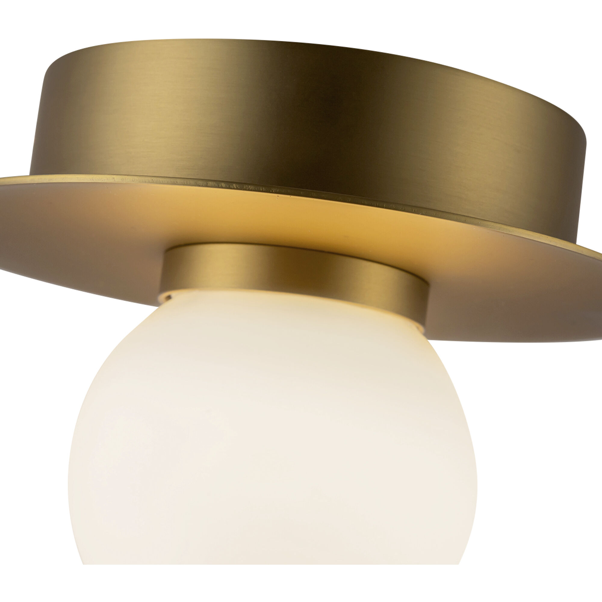Elixir LED 6 inch Brushed Gold Flush Mount Ceiling Light