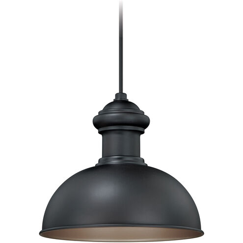 Franklin LED 10 inch Oil Burnished Bronze and Light Gold Outdoor Pendant