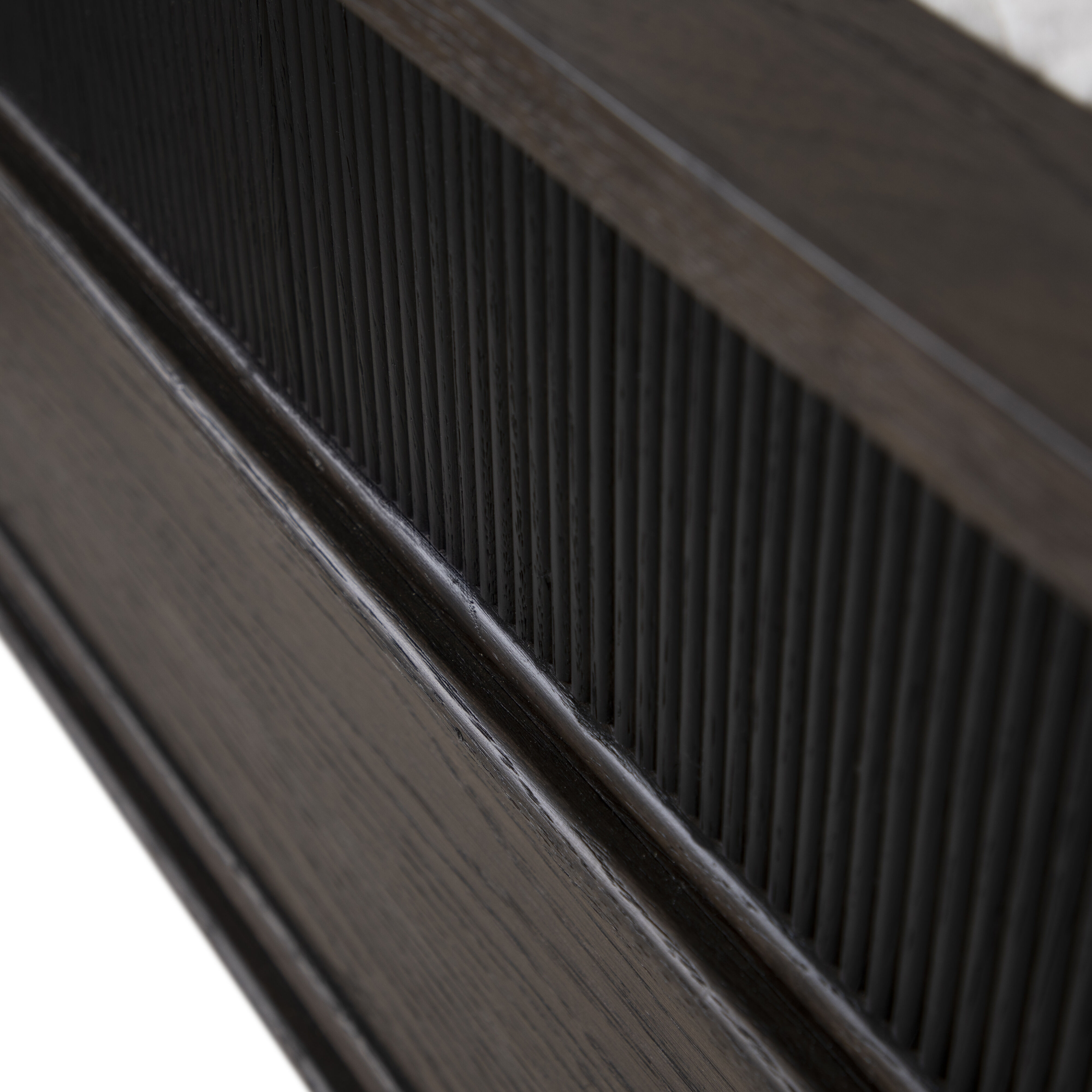 Andrea Dark Stained Oak King Bed