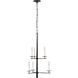 Ian K. Fowler Arnav LED 18.5 inch Aged Iron Two-Tier Entry Chandelier Ceiling Light, Small