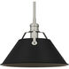 Jessup 1 Light 14 inch Antique Nickel Mini Pendant Ceiling Light, Small