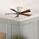 Atlas Irene-5H 42 inch Barn Wood Tone with Walnut Tone Blades Flush Mount Paddle Fan, Flush Mounted
