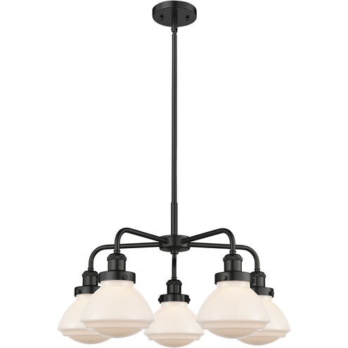 Olean 5 Light 24.5 inch Matte Black Chandelier Ceiling Light